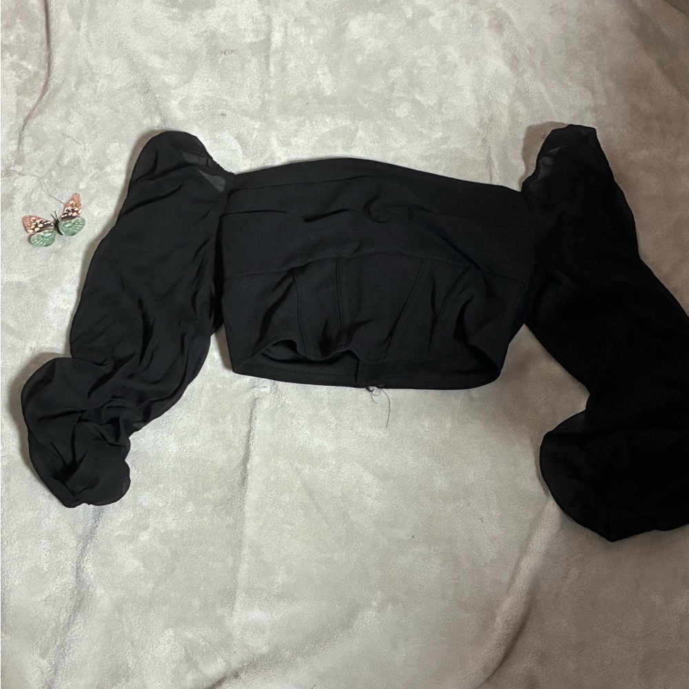 SHEIN Black Off-Shoulder Top